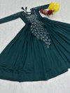 Pc 564 Vichitra Silk Heavy Embrodery Sequence Work Gown Wholesale Clothing Suppliers In India